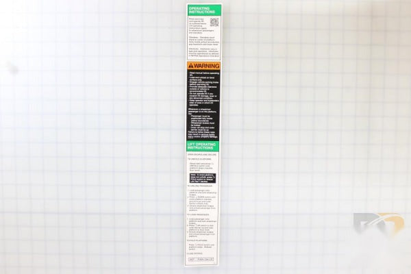 Decal Warn Instruction Combo NHTSA Public Dpa 37872