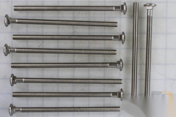 10 Pk / Bolt-carr 3/8-16 X 7"/NICKEL Shipout 34478-10KS