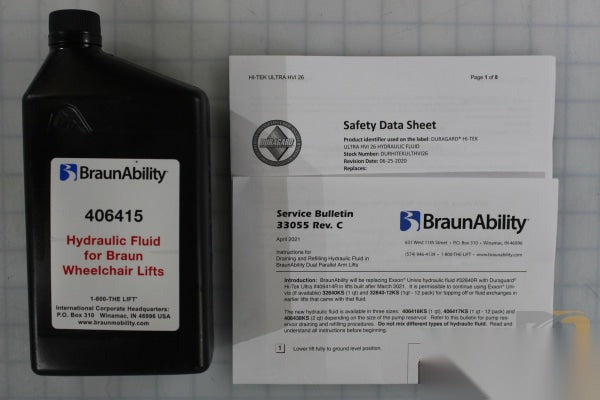 406417KS 12 Pk / Case 406415 Hydraulic Fluid Kit Shipout