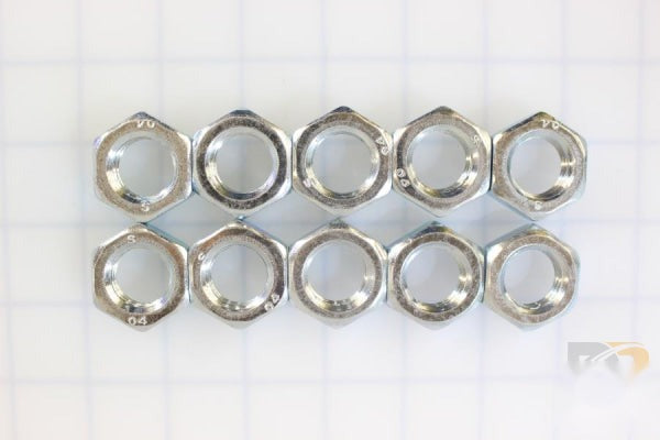 10 Pk / Nut-m20-2.5 Zinc Plated Jamb 32958-10KS