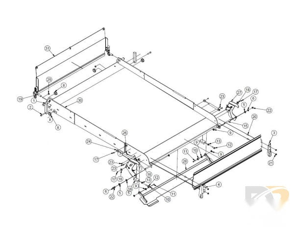 ASSEMBLY PLATFORM NCL 37 X 54 KIT SHIPOUT   402375AKS