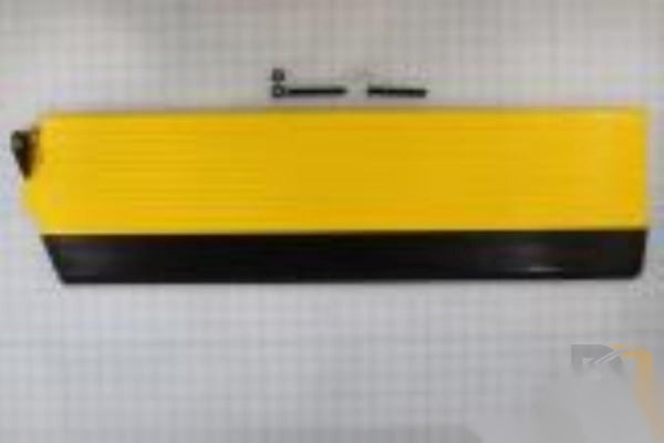 Braun Assembly Roll Stop With Rubber End 33 Inch Aluminum Yellow Kit Shipout 915R4312A-33YKS