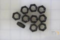 10 Pk / Nut-1/2 -20 Hex Jam- Aut/blk. 83022-10KS