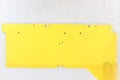 Braun Plate- Rear Barrier Yellow Textured Kit Shipout 75411RMNYTKS