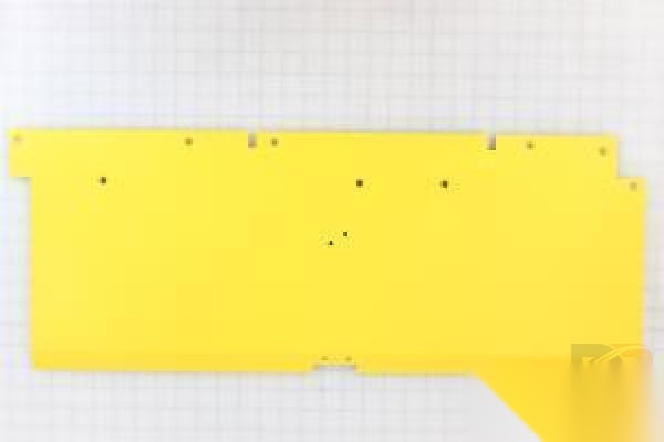Braun Plate- Rear Barrier Yellow Textured Kit Shipout 75411RMNYTKS