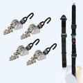 QRT MAX Kit for L Track, manual lap belt and 104" fully-extended shoulder belt with L Track fitting on top Q-8300-A-L27