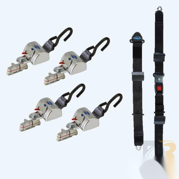 QRT MAX Kit for L Track, manual lap belt and 104" fully-extended shoulder belt with L Track fitting on top Q-8300-A-L27