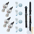 QRT MAX Kit for Slide N' Click, manual lap and shoulder belt fixed mounted, SNC floor anchorages Q-8300-A-SC