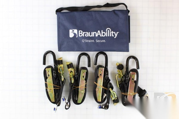 RESTRAINTS W / C M-203-L30-Q 'STRAINT' PREPACKAGED - QTY 4 - IN BELT BAG WITH USER INSTRUCTION DECAL   29012