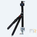 Retractable shoulder/lap belt combo with retractable height adjuster and L Track on top and bottom Q8-6327
