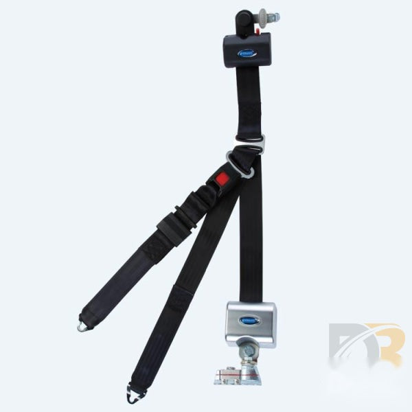 Retractable shoulder/lap belt combo with retractable height adjuster and L Track on top and bottom Q8-6327