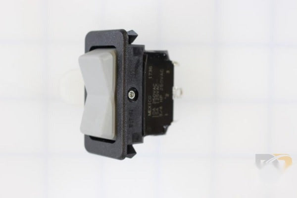 Braun Switch SPDT Rocker Sldr. Lug Gold / Gray Seal 33218