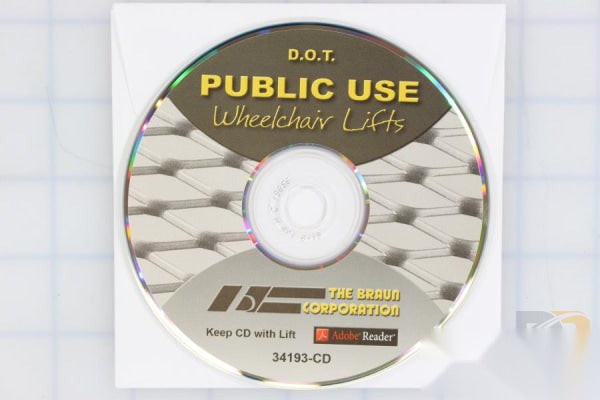 Cd NHTSA Public Use Lifts Media Kit Shipout 34193-CDKS
