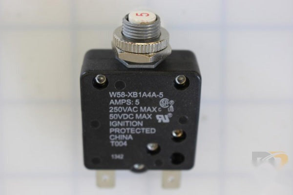Circuit Breaker 5A Manual Reset Button 1/4" Spd 25736